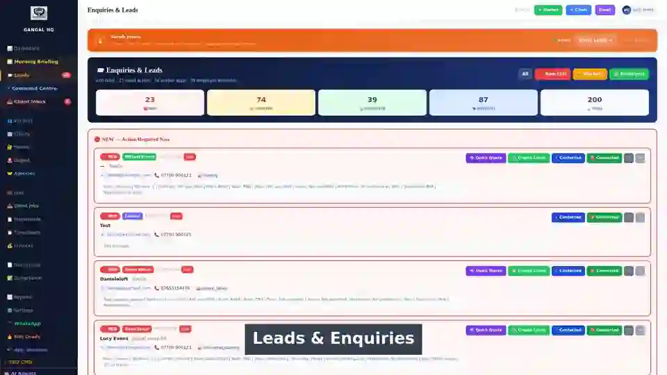 Leads & Enquiries